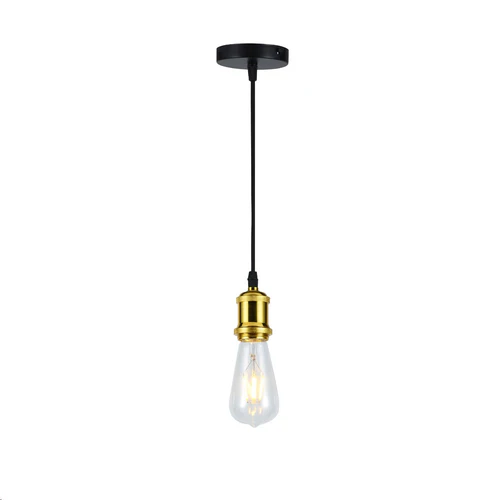 Decorative Hanging Ceiling Lamp 1XE27-40W 110-240V 50-60HZ Black