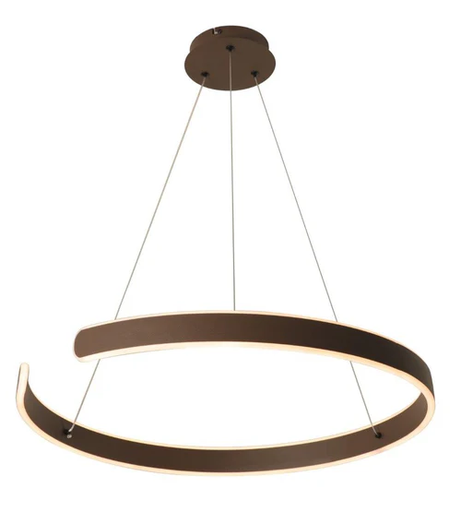 LED Pendant Ceiling Lamp 50W 30K 110-240V 50-60HZ Brown