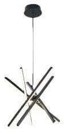 48W LED Hanging Lamp Black 30K