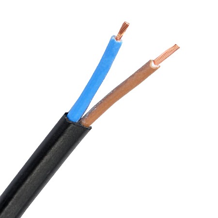 H03VVH2-F 2X0,75MM² Black (Blue And Brown)