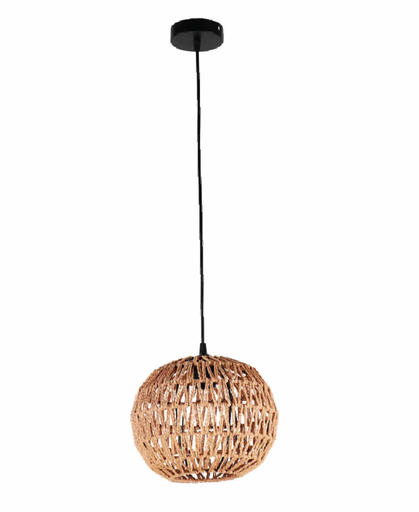 Rattan Wood Pendant Lamp 1XE27 255X1250mm, 110-240v