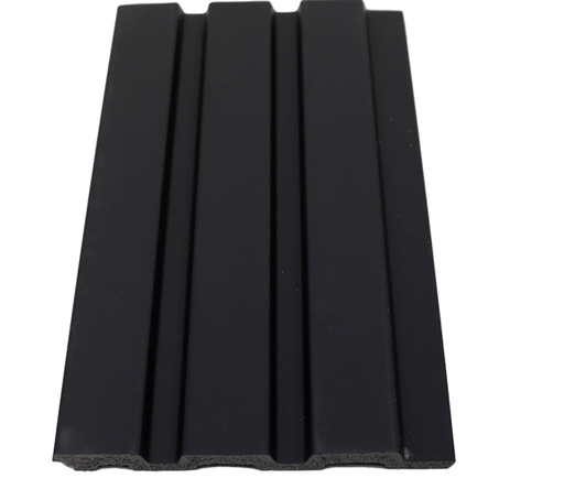 Decorative Corrugated Sheet PS Matt Black 12X120x2900 Mm