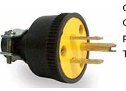 Plug 110V BLK/YLW 15A