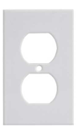 Double Receptable Plate White