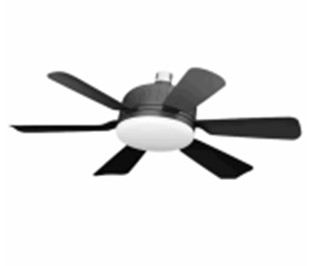 LED Fan E27 Black Color CCT Blades