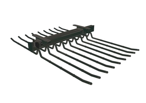 18 hook trouser rack - Matt black