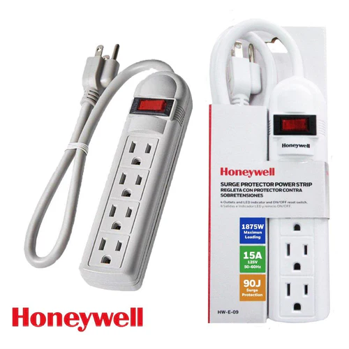 4-Outlet Surge Protection Strip 15A 125V 50-60HZ