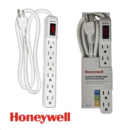 3-Socket 6-Socket MAX. 15A 125V 50-60HZ White