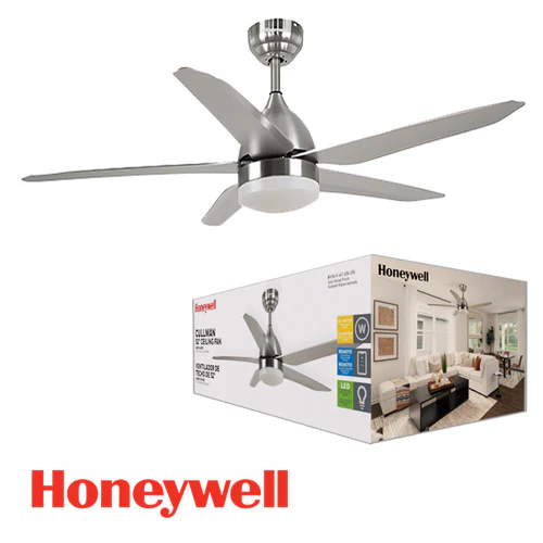 52” Ceiling Fan With LED Light 20W CCT 110-240V 50-60HZ