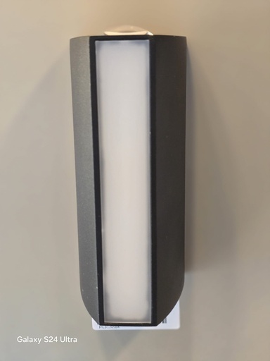 10W LED Outdoor Wall Light Black 6500K