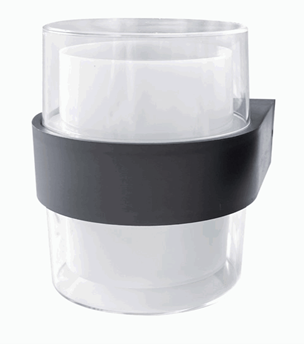 10W LED Wall Lamp 3000K BLK