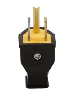 2P3W 15A 125V Plug Black