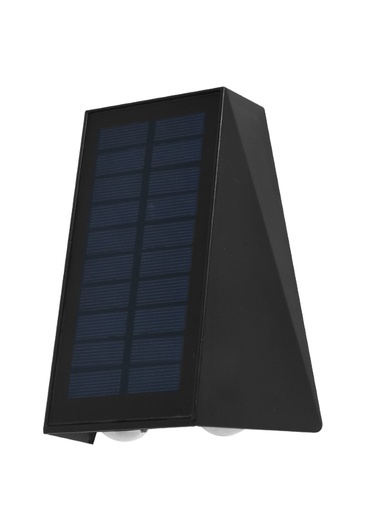 6W LED Solar Wall Lamp BLK CCT