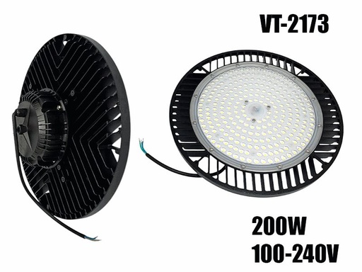 200W LED UFO Lamp Blkack 95V -265V