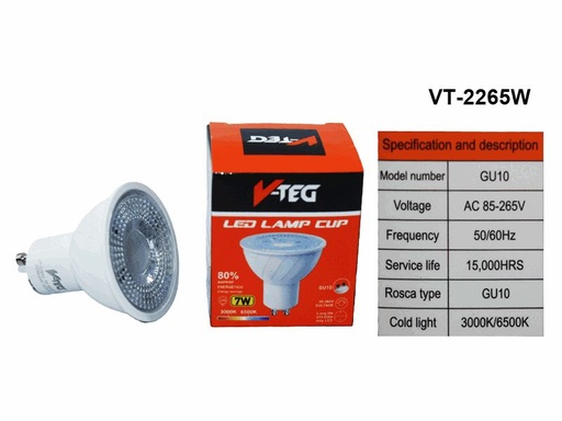 GU10 LED Bulb 6500K White
