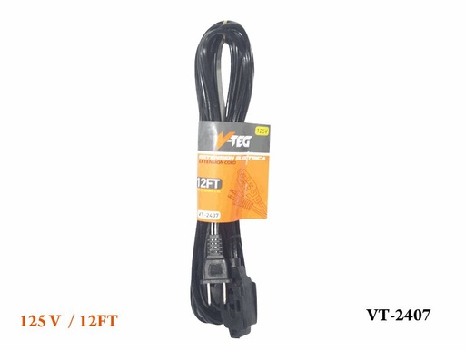 Black 12FT Extension Cord