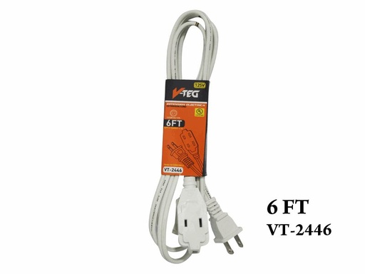 White 6FT Copper Extension Cord