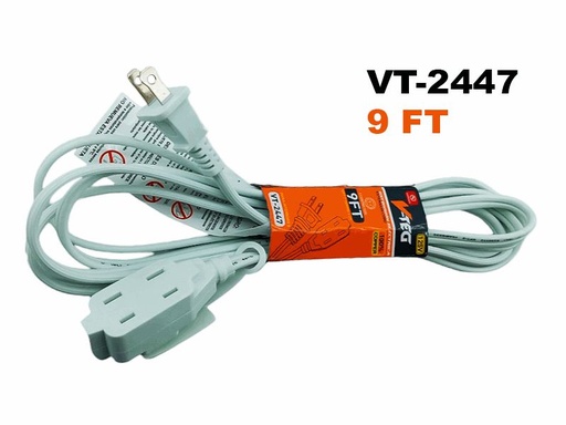 White 9FT Copper Extension Cord