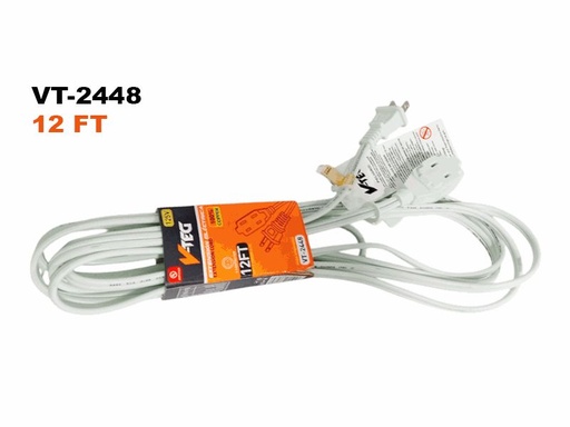 White 12FT Copper Extension Cord