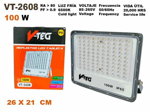 100W LED Flood Light 85-265V 50/60HZ